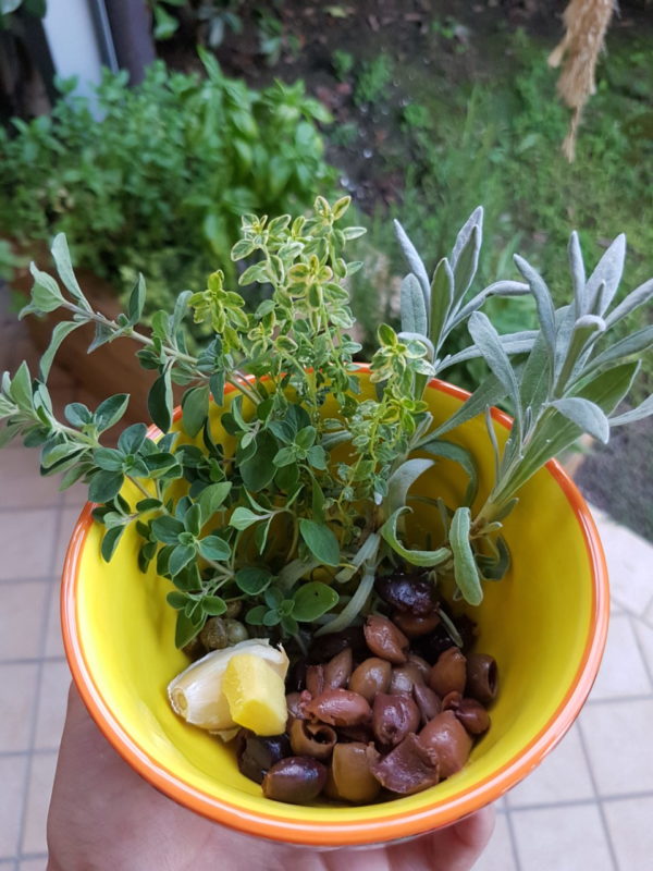 Sgombro in salsa di olive taggiasche ed erbe aromatiche