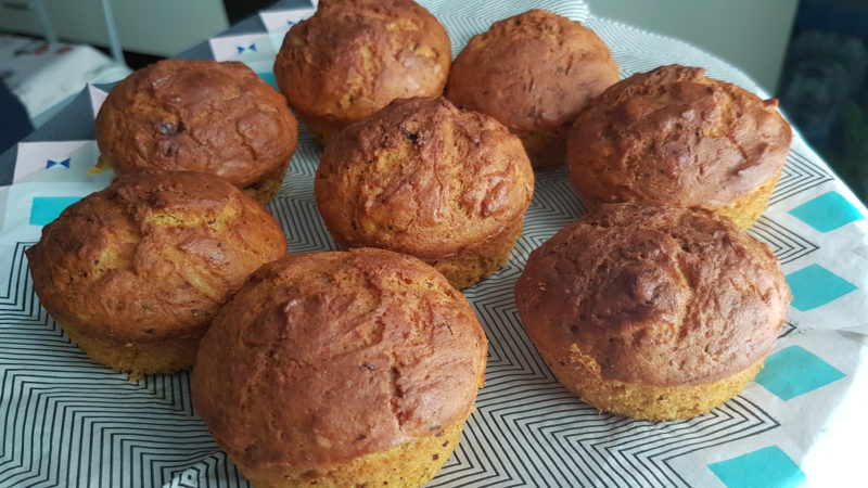 Muffins dolci o salati con farina di lenticchie rosse
